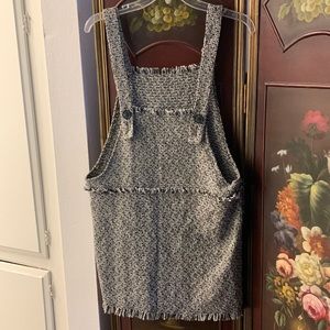Tweed overall jumper